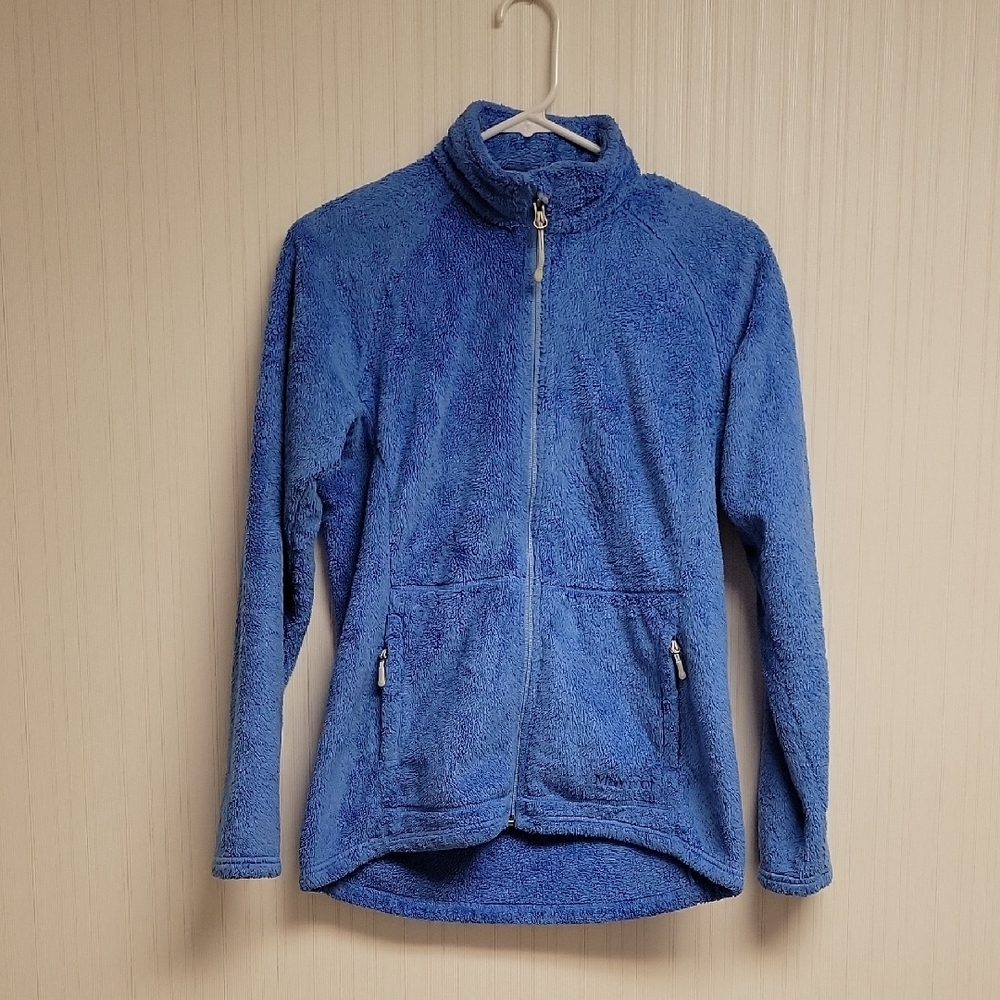 Marmot Women's Vibrant Blue Teddy Jacket, Sz Medium.
